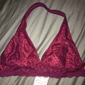 Free People Berry/Red combo bralette